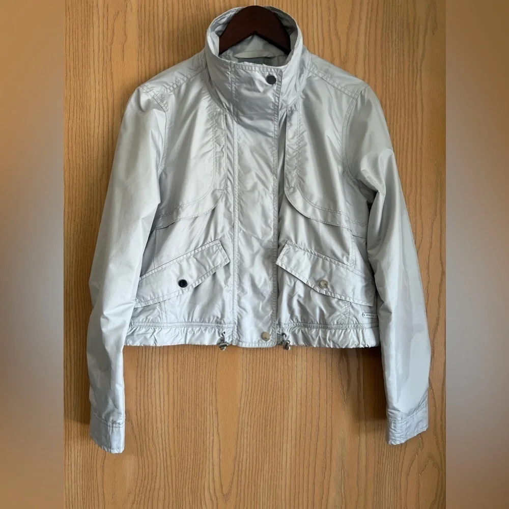 Athleta | Women’s SZ Small | Gray Cropped Journey Jacket | Windbreaker Full Zip - Picture 1 of 11